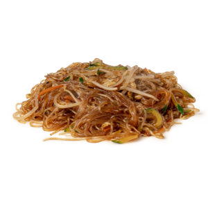 Spaghetti di Soia con Gamberi e Verdure